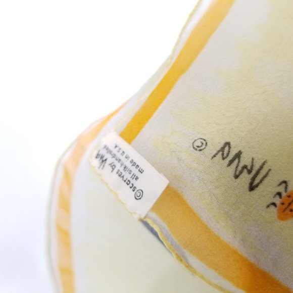 Vintage Vera Silk Scarf Candy Corn Theme - Picture 4 of 10